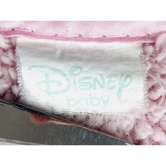 Disney Baby Minnie Mouse Pink Sherpa Style Blanket Bird Butterfly Flower Heart - Picture 8 of 9